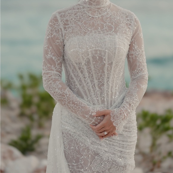 white short mini dress Fairytale Dream Sheer Sleeve Mini Dress White